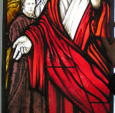 Art glass Derry, Ireland, Stained glass studio man made painted fired church stained glass new design resortation made in ireland