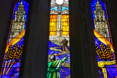Traditional Stained glass studio artglass ireland aluminium storm glazing church glass