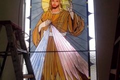 secred hear of jesus stained glass traditional stained glass leaded light dome by stained glass studio art glass ireland derry city