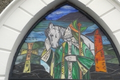 st pattrick new traditional stained glass leaded light dome by stained glass studio art glass ireland derry city