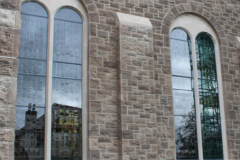 storm glazing glass church storm glazing aluminium water proof exterior isothermal storm glazing architects church heritage stained glass studio